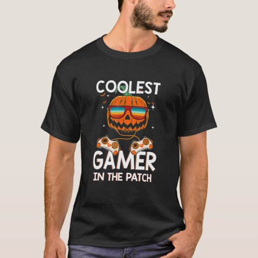 ハロクールインゲーマーのパッチ少年たちPu Tシャツ (正面)