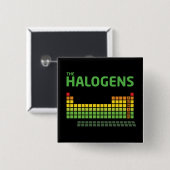 ハロゲンのボタン 缶バッジ (正面&裏面)