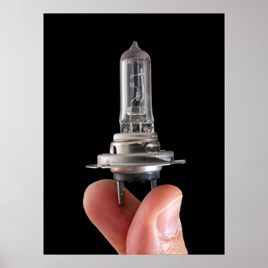 ハロゲン電球 ポスター (正面)