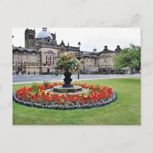 ハロゲートのトルコ風呂前で咲く花 ポストカード (正面)