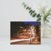 ハロゲートの町の中心部の夜のトラフィック ポストカード (スタンド正面)