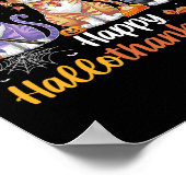 ハロサンクスマスキャッツハロウィーン感謝祭のクリスマス ポスター (角)