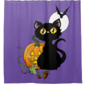 ハロズイブ子猫 シャワーカーテン (正面)