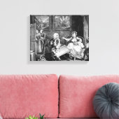 ハロットの進歩、プレートII、争い キャンバスプリント (インサイチュ (リビング))