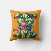 ハロドッグ16x16装飾用クッション クッション (裏面)