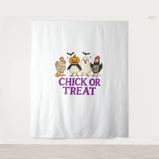 ハロブハロウィーン不気味かわいい&ウィッチキャットT-Shir タペストリー (正面)