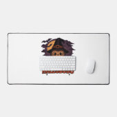 ハロブハロウィーン不気味かわいい&ウィッチキャットT-Shir デスクマット (キーボード&マウス)