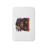 ハロブハロウィーン不気味かわいい&ウィッチキャットT-Shir バスマット (正面縦)