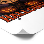 ハロブハロウィーン不気味かわいい&ウィッチキャットT-Shir ポスター (角)