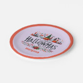 ハロマスギフトラベルハロウィンクリスマスマッシュアップ ペーパープレート (アングル)