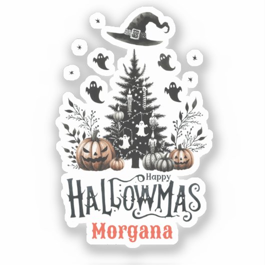 ハロマスステッカーハロウィーンクリスマスマッシュアップ シール (正面)