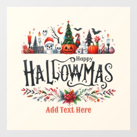 ハロマスハロウィーンクリスマスマッシュアップ ウィンドウサイン (シート)