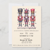 ハロマスパーティーくるみ割りカーハロウィーンクリスマス 招待状 (正面)