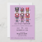 ハロマスパーティースケルトンハロウィーンクリスマス 招待状 (正面)