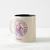 ハロマスホットチョコレートクリスマスハロウィーン ツートーンマグカップ (正面左)