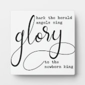 ハロルドの天使たちが栄光のクリスマスサインを歌う フォトプラーク (正面)