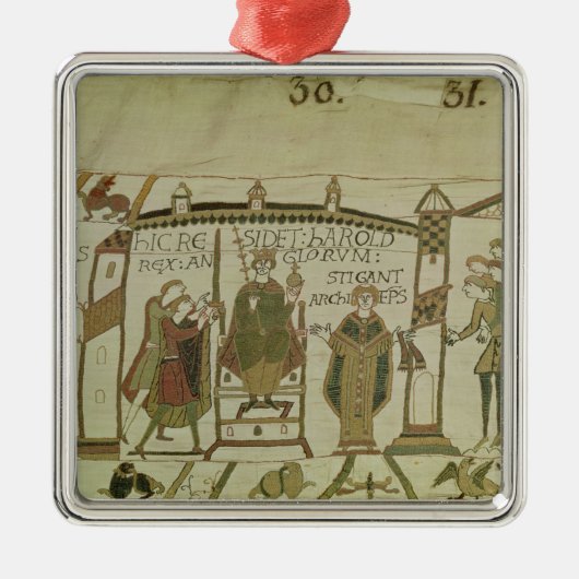 ハロルドは王冠を提供され、 メタルオーナメント (正面)
