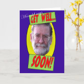 ハロルドは「早く元気になれ」と言う カード (黄色い花)