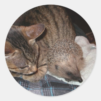 ハロルドハリネズミのステッカー ラウンドシール