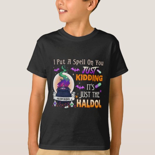ハロルドール冗談だってば ハロウィーン 看護師 ICU Tシャツ (正面)