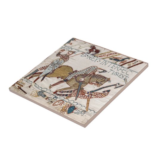 ハロルド王の死 タイル (側面)