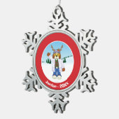 ハロルドJ.の"Goober"のHausenfeffer Jr. スノーフレークピューターオーナメント (右)