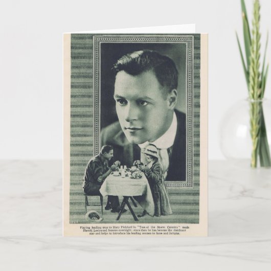 ハロルロックウッドメアリーピックフォード1917 カード (正面)