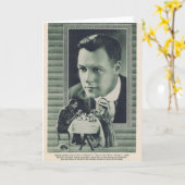 ハロルロックウッドメアリーピックフォード1917 カード (黄色い花)