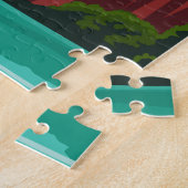 ハロンベイベトナムトラベルヴィンテージアート ジグソーパズル (側面)