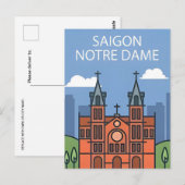 ハロンベイベトナムトラベルヴィンテージサイゴン ポストカード (正面/裏面)