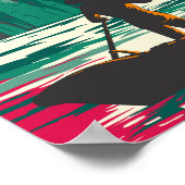 ハロンベイベトナムボートベンダー旅行アートヴィンテージ ポスター (角)