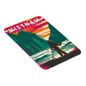 ハロンベイベトナムボートベンダー旅行アートヴィンテージ マグネット (右側)