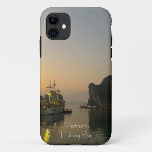 ハロン湾で楽しい夕日ベトナムケースメイト Case-Mate iPhoneケース (裏面)
