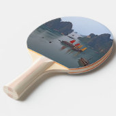 ハロン湾のヨット - ベトナム、アジア 卓球ラケット (正面アングル)