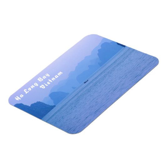 ハロン湾の小さな魚釣りボート – ベトナム,アジア マグネット (左側)