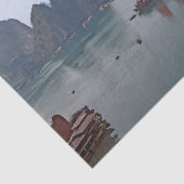 ハロン湾の帆船 – ベトナム，アジア 薄葉紙 (詳細)