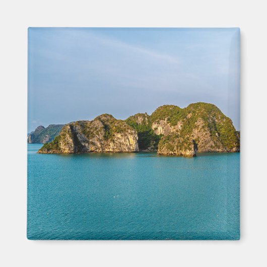 ハロン湾の石灰岩の島々 - ベトナムの風景 マグネット (正面)