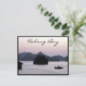 ハロン湾シルエット ポストカード (スタンド正面)