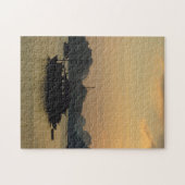 ハロン湾、サンセット&ベトナム/アジアの海賊 ジグソーパズル (横)