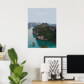 ハロン湾,ベトナム旅行アートワーク ポスター (ホームオフィス)