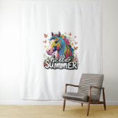 ハローおもしろいサマーホース タペストリー (インサイチュ)