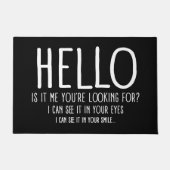 ハローおもしろい形式 ドアマット (正面)