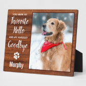 ハローお気に入りのカスタムペットロスPetメモリアル写真 フォトプラーク (側面)