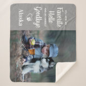 ハローお気に入りのグウェイドッグカスタムペット記念 シェルパブランケット (正面)