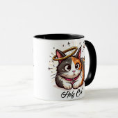 ハローかわいい三毛猫おもしろい|過去記事 マグカップ (正面右)