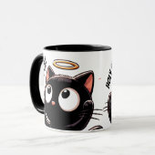 ハローかわいい黒猫 マグカップ (正面左)