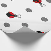 ハローかわいらしレディ ラッピングペーパー (角)