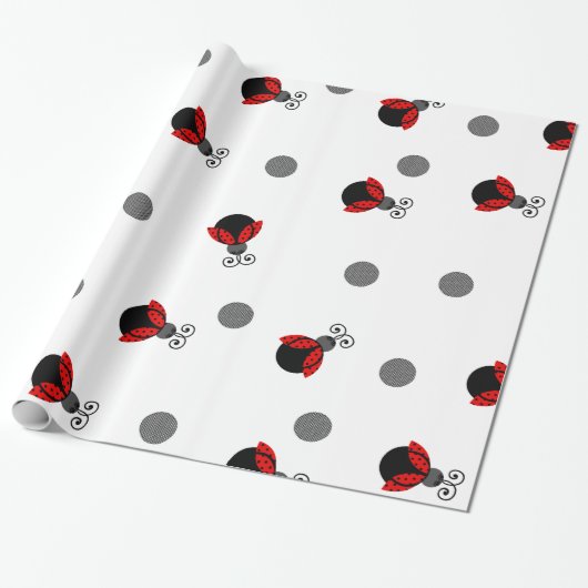 ハローかわいらしレディ ラッピングペーパー (アンロールド)