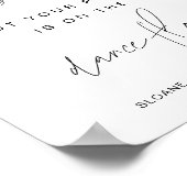 ハローここにあなたの席を見つけることが結婚できるサイン ポスター (角)