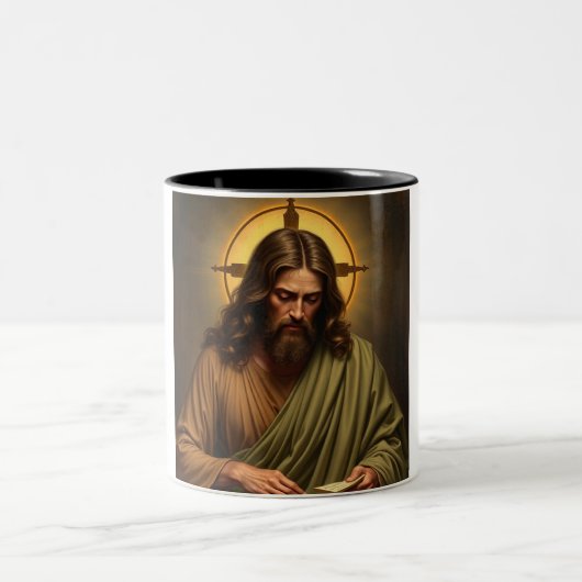 ハローで熟考するイエス ツートーンマグカップ (中央)